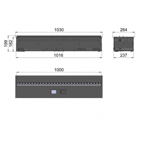 Электроочаг Schönes Feuer 3D FireLine 1000 RGB в Великом Новгороде